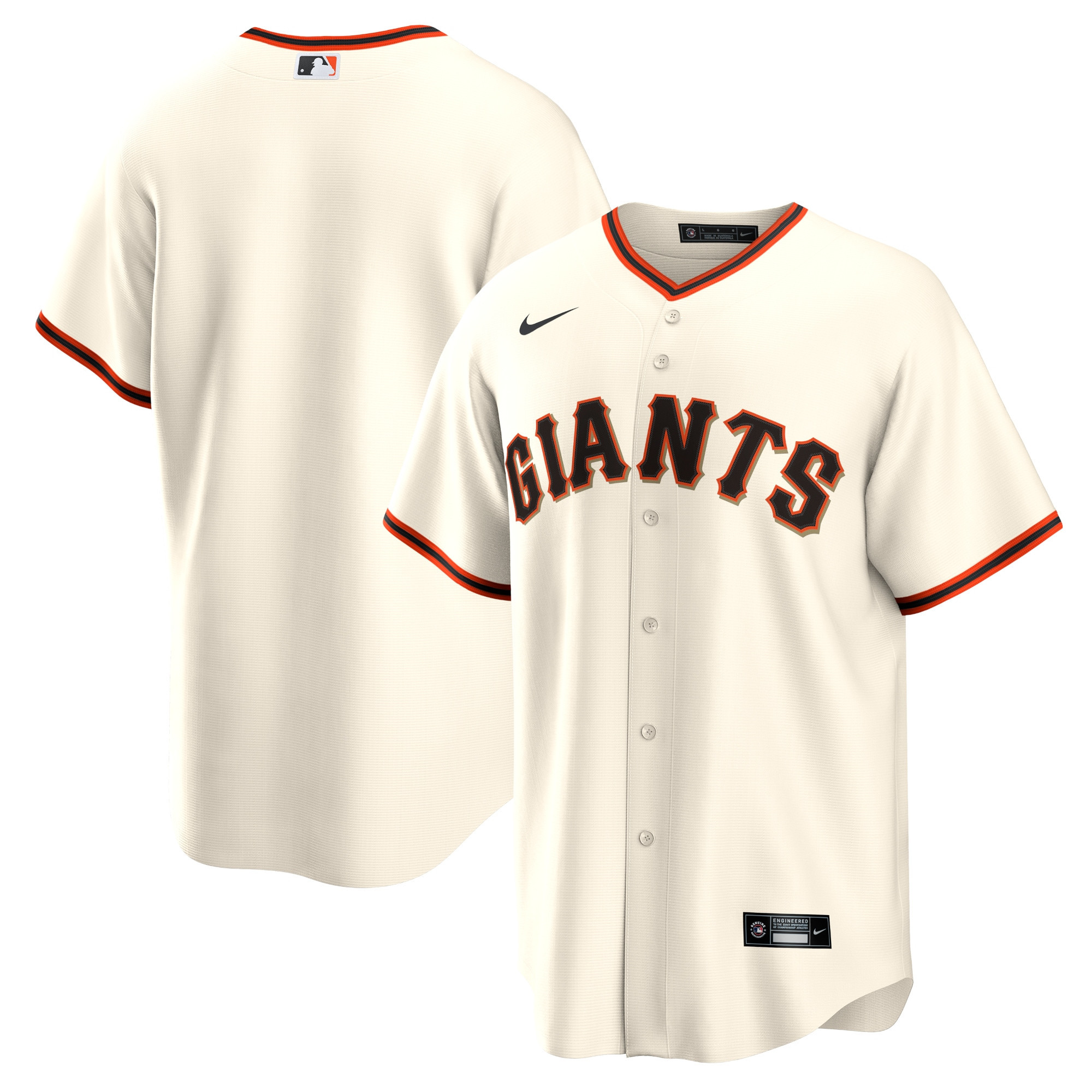 San Francisco Giants Home Replica Team Jersey Cream Mlb