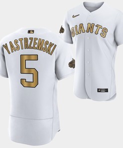 San Francisco Giants Mike Yastrzemski 5 2022-23 All-Star White Jersey Men