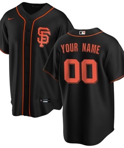 San Francisco Giants Mlb 2020 Personalized Custom Black Custom Jersey