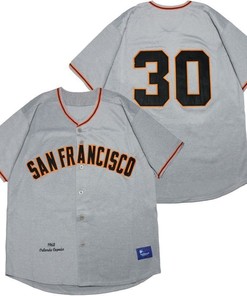 San Francisco Giants Orlando Cepeda #30 Mlb 2020 Grey Jersey
