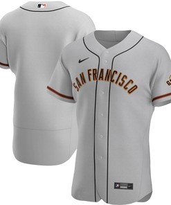 San Francisco Giants Road Authentic Team Jersey - Gray Mlb