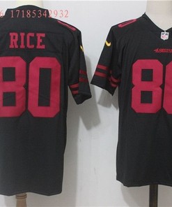 San Francisco Jerry Rice #80 2020 Nfl Black Jersey Jersey