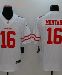 San Francisco Joe Montana #16 2020 Nfl White Jersey Jersey