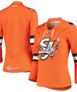 San Jose Barracuda Ccm Womens Premier Alternate Jersey - Orange Nhl