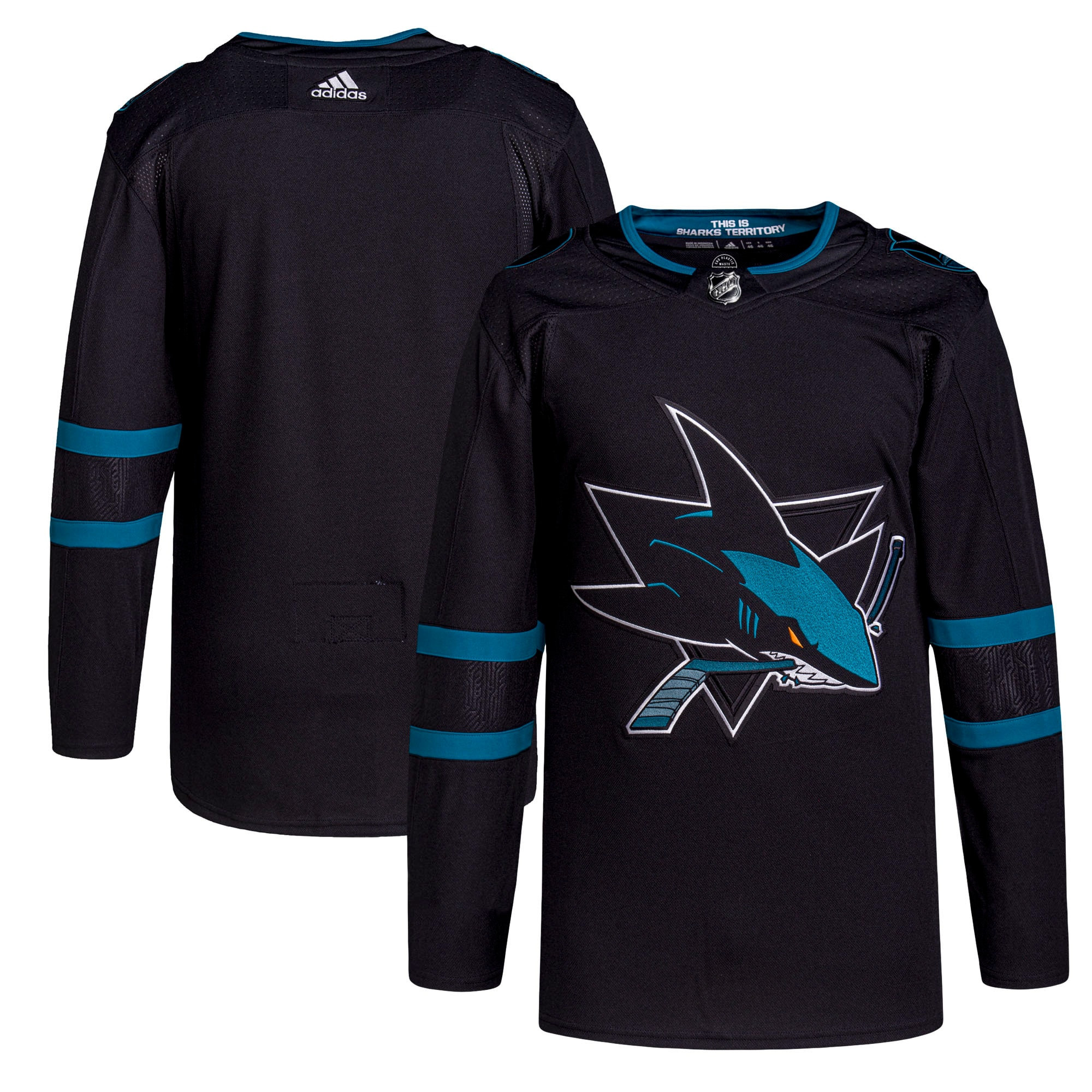 San Jose Sharks Adidas Alternate Primegreen Authentic Pro Jersey Black Nhl