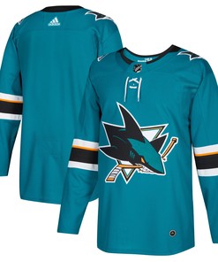 San Jose Sharks Adidas Home Authentic Blank Jersey Teal Nhl