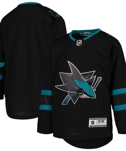 San Jose Sharks Alternate Premier Blank Jersey Black Nhl