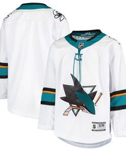 San Jose Sharks Away Premier Jersey - White Nhl