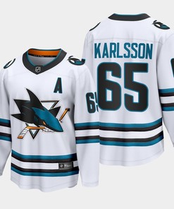 San Jose Sharks Erik Karlsson 65 2022-23 Away White Jersey The Evolve