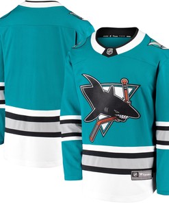 San Jose Sharks Fanatics Branded 30th Anniversary Premier Breakaway Team Jersey - Teal Nhl