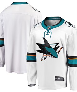 San Jose Sharks Fanatics Branded Breakaway Away Jersey - White Nhl