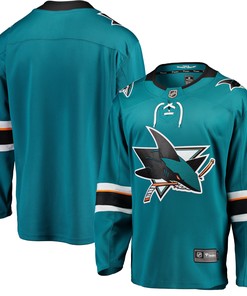 San Jose Sharks Fanatics Branded Breakaway Home Jersey Teal Nhl