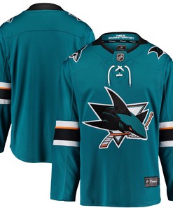 San Jose Sharks Fanatics Branded Breakaway Home Jersey - Teal Nhl