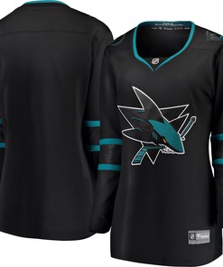 San Jose Sharks Fanatics Branded Womens Alternate Breakaway Jersey - Black Nhl