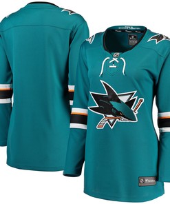 San Jose Sharks Fanatics Branded Womens Breakaway Away Jersey - Teal Nhl