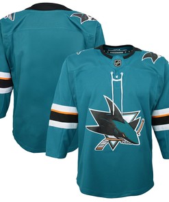 San Jose Sharks Home Premier Blank Jersey - Teal Nhl