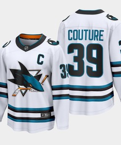 San Jose Sharks Logan Couture 2022-23 Away White 39 Jersey The Evolve