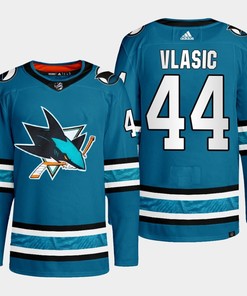 San Jose Sharks Marc-Edouard Vlasic 44 Teal Primegreen 2022-23 Home Jersey
