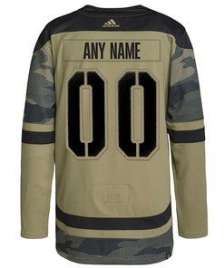 San Jose Sharks Military Appreciation Team Custom Practice Jersey - Camo