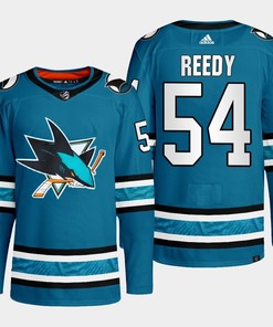 San Jose Sharks Scott Reedy 54 Teal Primegreen 2022-23 Home Jersey
