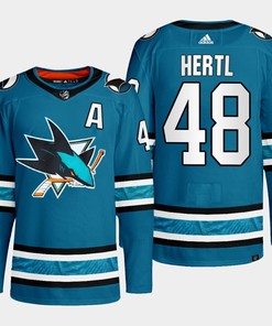 San Jose Sharks Tomas Hertl 48 Teal Primegreen 2022-23 Home Jersey