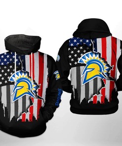 San Jose State Spartans NCAA US Flag 3D Printed Hoodie/Zipper Hoodie