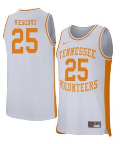Santiago Vescovi 25 Tennessee Volunteers Retro Elite Basketball Men Jersey - White
