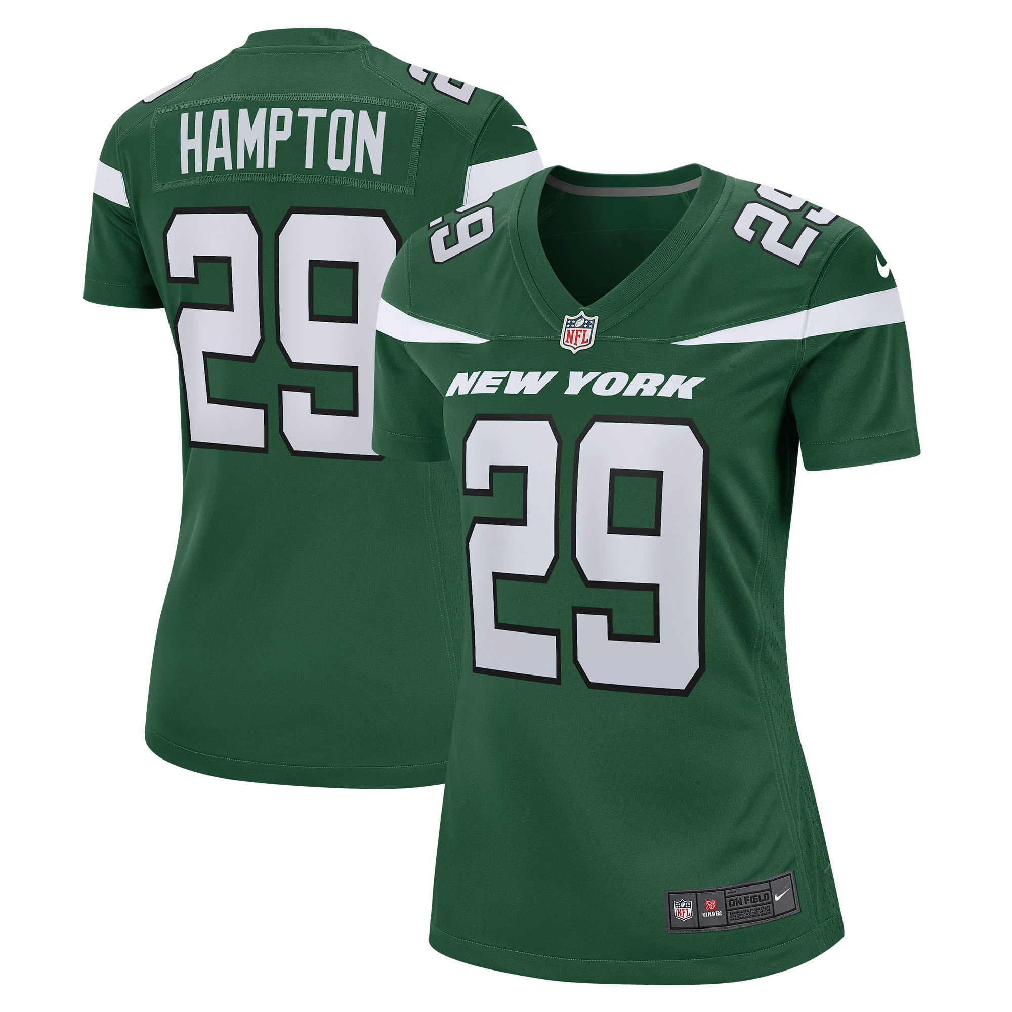 Saquan Hampton New York Jets Womens Game Jersey - Gotham Green Nfl