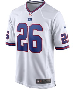 Saquon Barkley 26 New York Giants Alternate Game Jersey - White