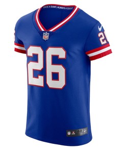 Saquon Barkley 26 New York Giants Classic Vapor Elite Player Jersey - Royal