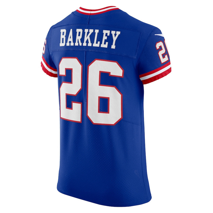 Saquon Barkley 26 New York Giants Classic Vapor Elite Player Jersey - Royal