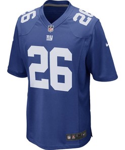 Saquon Barkley 26 New York Giants Game Player Jersey - Royal
