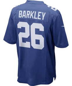 Saquon Barkley 26 New York Giants Game Player Jersey - Royal