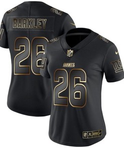 Saquon Barkley #26 New York Giants Nfl Explosion Legendary Gold Black Jersey