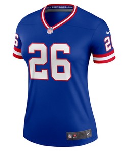 Saquon Barkley 26 New York Giants Women's Classic Player Legend Jersey - Royal