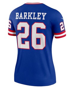 Saquon Barkley 26 New York Giants Women's Classic Player Legend Jersey - Royal