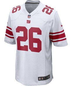 Saquon Barkley New York Giants 2018 Nfl Draft Pick Game Jersey - White
