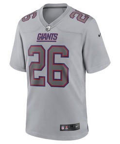 Saquon Barkley New York Giants Atmosphere Fashion Game Jersey - Gray