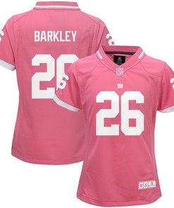 Saquon Barkley New York Giants Girls Bubble Gum Jersey - Pink Nfl