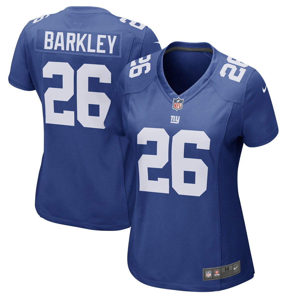 Saquon Barkley New York Giants Womens Player Jersey Royal Nfl