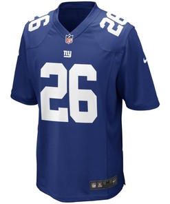 Saquon Barkley New York Giants Youth 2018 Nfl Draft Pick Game Jersey - Royal