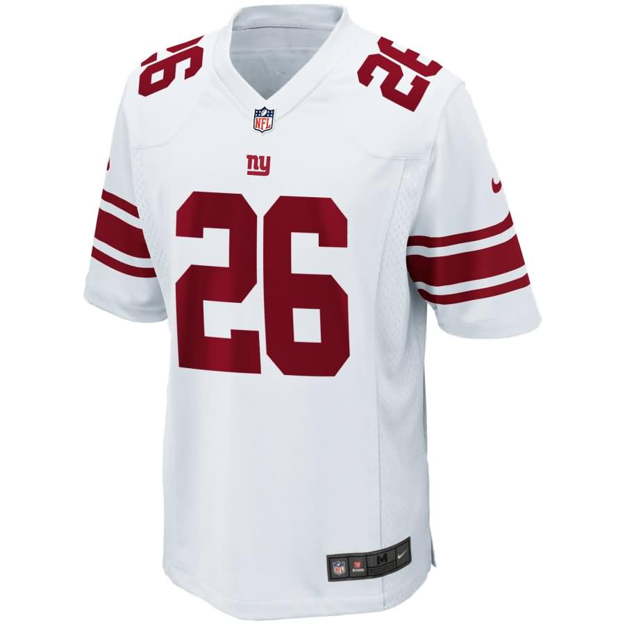Saquon Barkley New York Giants Youth 2018 Nfl Draft Pick Game Jersey - White