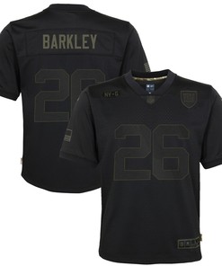 Saquon Barkley New York Giants Youth 2020 Salute To Service Game Jersey - Black