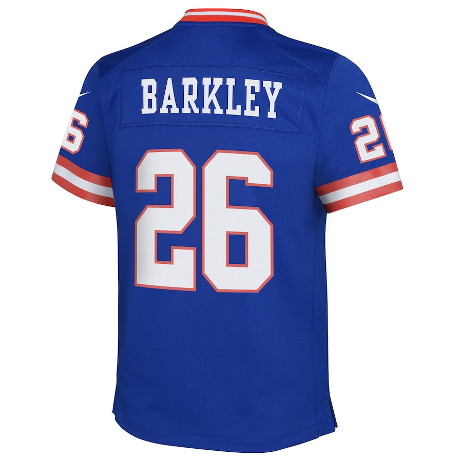 Saquon Barkley New York Giants Youth Classic Player Game Jersey - Royal