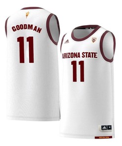 Savon Goodman 11 Arizona State Sun Devils Retro Basketball Men Jersey - White