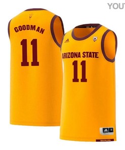 Savon Goodman 11 Arizona State Sun Devils Retro Basketball Youth Jersey - Yellow