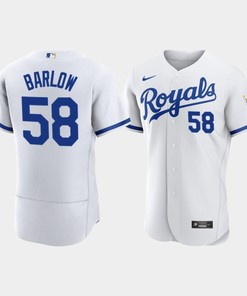 Scott Barlow 58 Kansas City Royals Men's 2022-23 Home Jersey - White Jersey