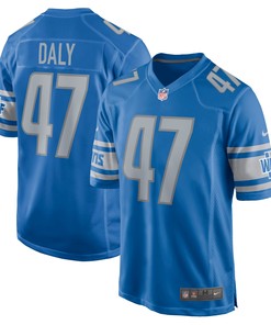 Scott Daly Detroit Lions Game Jersey - Blue Nfl