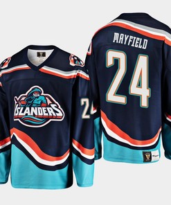 Scott Mayfield 24 New York Islanders Navy Reverse Retro 2.0 Jersey 2022-23