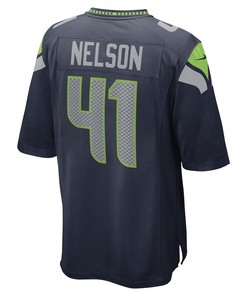 Scott Nelson Seattle Seahawks Game Player Jersey - College Navy
